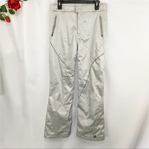 Spyder Metallic Silver Snow Pants Ski Pants Adjustable Waist Boys Size 20